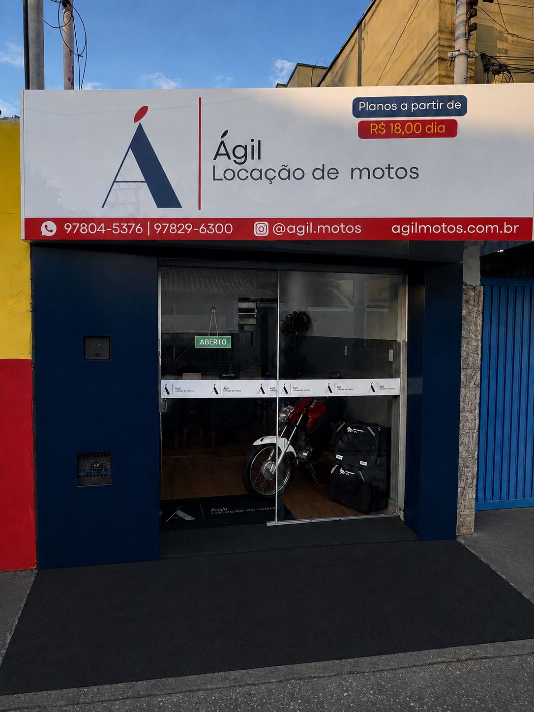 Fachada da unidade Ágil em Jundiaí